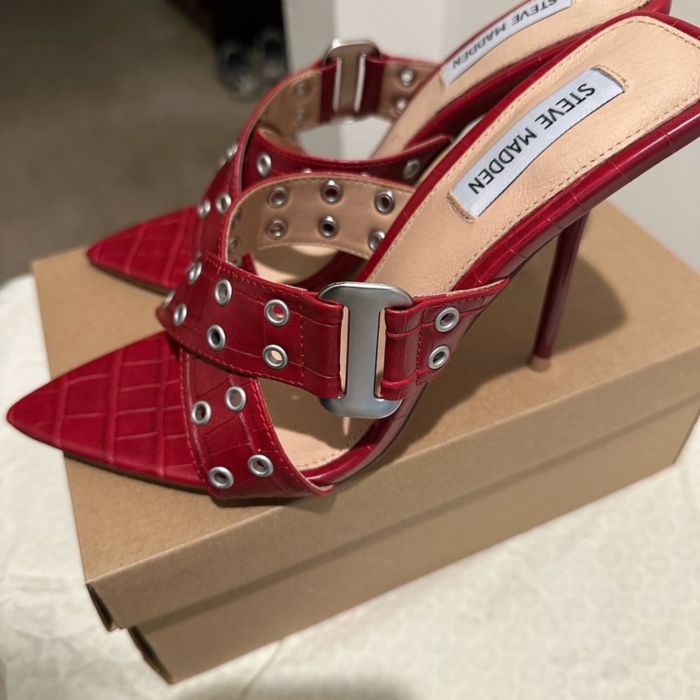 Steve Madden Red Stiletto Heels